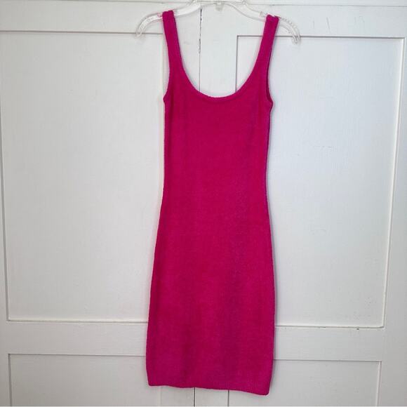 Lovers + Friends Ashley Barbiecore Hot Pink Mini Dress Small - Picture 3 of 7